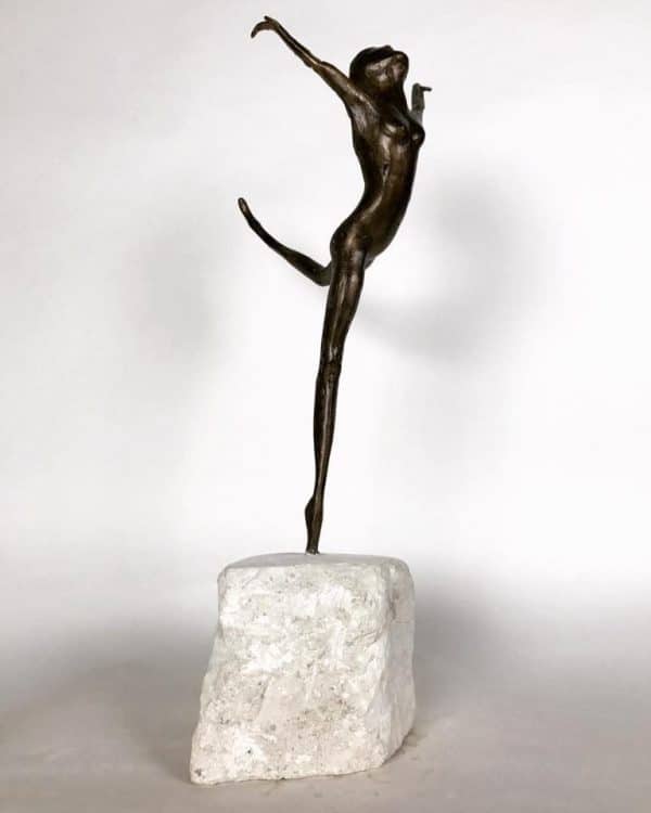 download 45 3 Coryphee 2017 bronze sculpture by internationally renowned British bronze sculptor. Various plinths are available in a range of materials & finishes, including stone, marble & metal. International shipping, delivery & installation available!
