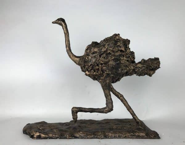 download 68 1 'Ostrich' Limited Edition - 9 Editions Handcrafted Sculpture by British Sculptor Charles Elliott Handmade in Buckinghamshire.   Overall Dimensions (including base): 35cm Height 40cm length 17cm Depth   Worldwide Shipping Available! All Commissions Welcome www.elliottoflondon.co.uk info@elliottoflondon.co.uk
