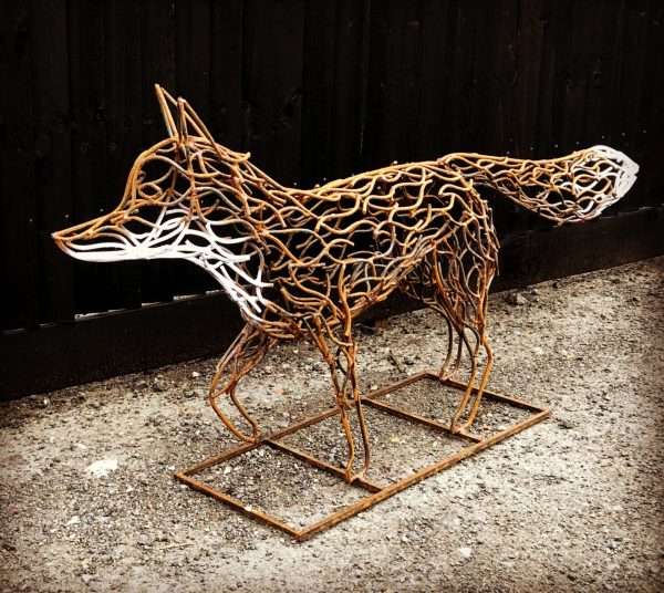 download 70 The Watching Fox Sculpture One off unique textured finish finished in a progressive rustic finish. Handmade in Buckinghamshire by British Sculpture Charles Elliott & his team   Enlarged not life size - Approx Dimensions H 75cm x L130cm x W 40cm   Worldwide Shipping Available! All Commissions Welcome www.elliottoflondon.co.uk info@elliottoflondon.co.uk