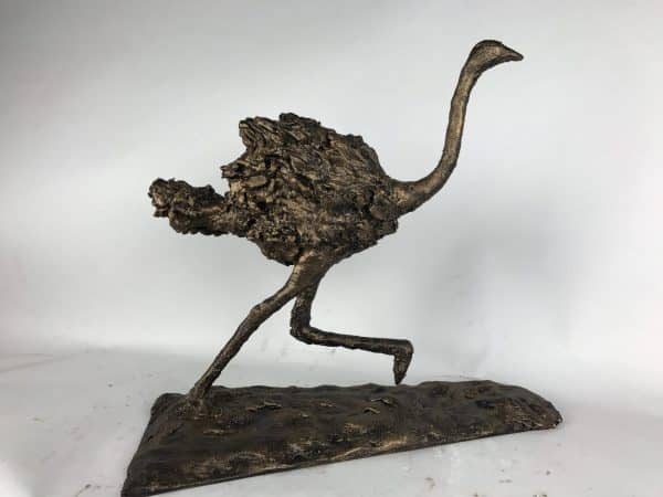 download 72 1 'Ostrich' Limited Edition - 9 Editions Handcrafted Sculpture by British Sculptor Charles Elliott Handmade in Buckinghamshire.   Overall Dimensions (including base): 35cm Height 40cm length 17cm Depth   Worldwide Shipping Available! All Commissions Welcome www.elliottoflondon.co.uk info@elliottoflondon.co.uk