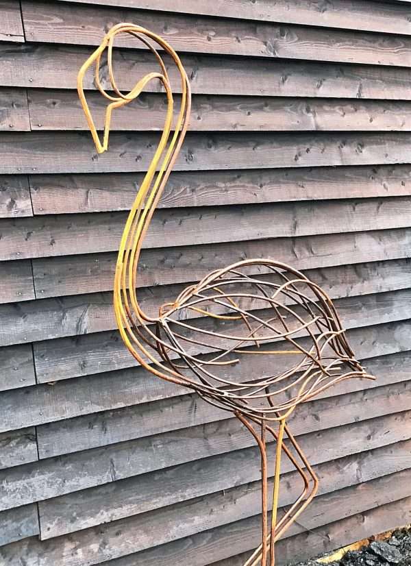 download 95 Flamingo Sculpture Hnadmade in our Rustic Finish using 8mm mild steel. Dimensions 1.8m high   Worldwide Shipping Available! All Commissions Welcome www.elliottoflondon.co.uk info@elliottoflondon.co.uk