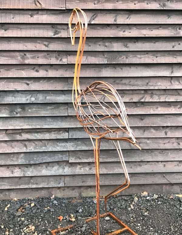 download 96 Flamingo Sculpture Hnadmade in our Rustic Finish using 8mm mild steel. Dimensions 1.8m high   Worldwide Shipping Available! All Commissions Welcome www.elliottoflondon.co.uk info@elliottoflondon.co.uk