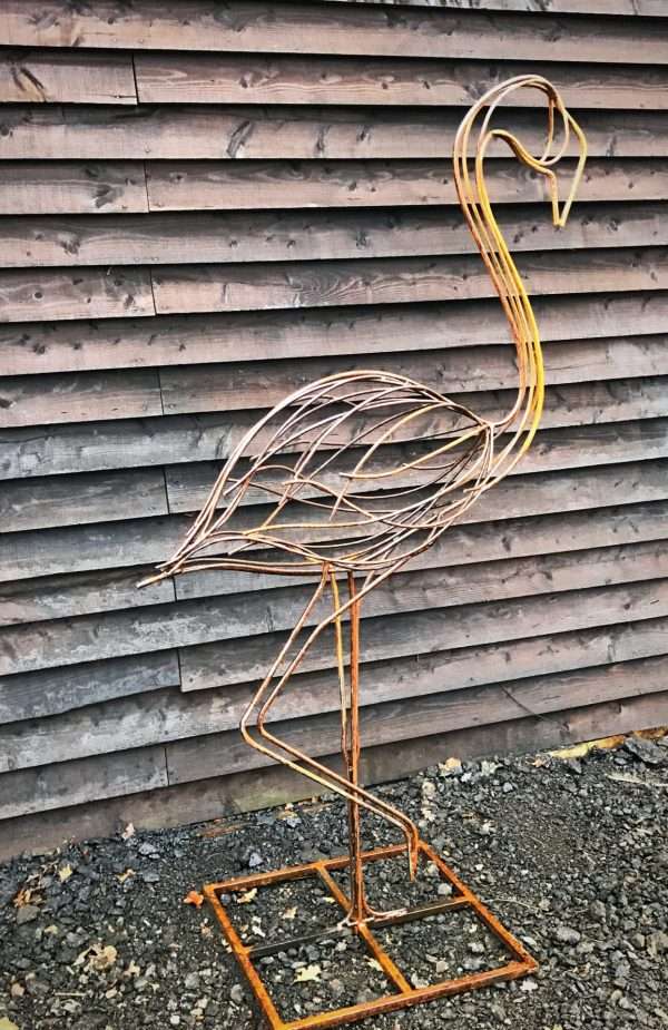 download 97 Flamingo Sculpture Hnadmade in our Rustic Finish using 8mm mild steel. Dimensions 1.8m high   Worldwide Shipping Available! All Commissions Welcome www.elliottoflondon.co.uk info@elliottoflondon.co.uk
