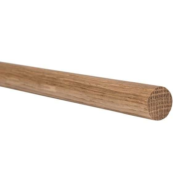 30mm Introducing our premium Oak Dowel, measuring 25mm in diameter and 1m in length. This single dowel is a testament to the beauty and durability of natural oak, a material renowned for its strength and aesthetic appeal. Crafted from the finest quality oak, this dowel is not just a piece of wood, but a work of art. The grain patterns are unique to each dowel, making every piece one-of-a-kind. The warm, rich colour of the oak adds an element of sophistication and elegance to any project.