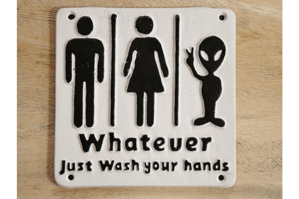 Whatever Just Wash Your Hands Funny Toilet Sign This sign is more than just a piece of décor; it's a conversation starter, a gentle reminder, and a humorous addition to your bathroom space. Crafted from durable cast iron, this sign is designed to withstand the test of time, just like the timeless humour it encapsulates.