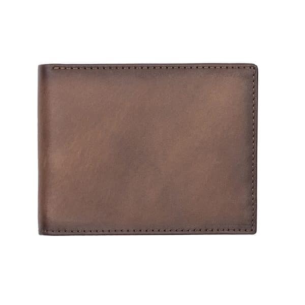 card br w1 Made from our exclusive English Hide leather – burnished brown leather credit card holder wallet Boasting a blue denim lining, these credit card wallets are also incredible secure and boast a timeless design that will complement and enhance any outfit.