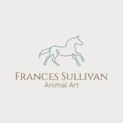 Running Horse and text Logo image for Frances Sullivan Animal Art