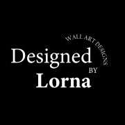 Black Designed By Lorna Logo Square