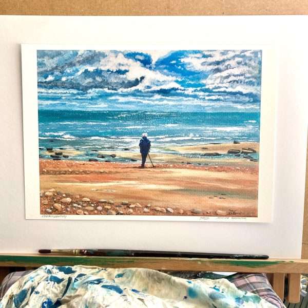 Contemplation print scaled Archival quality signed prints the original acrylic painting 'Contemplation' by Marion Spencer.
